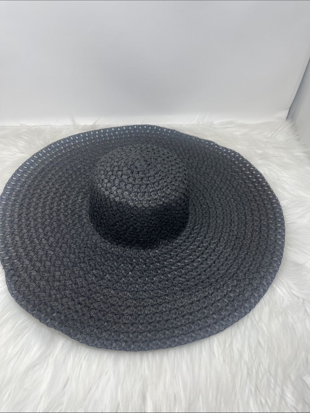 3-Pack Women’s Wide Brim Floppy Sun Hats Black Cream Tan - Picture 3 of 7